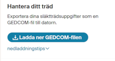 Ladda ner .ged-filen