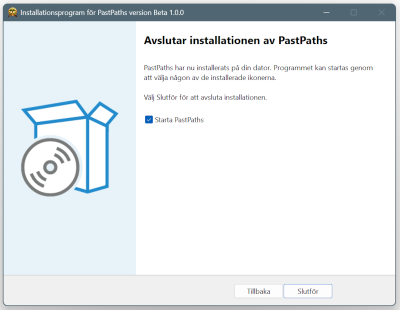 Installationen pågår