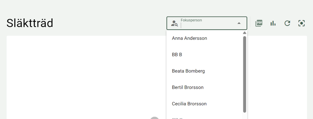 Välj fokusperson